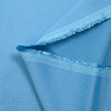 Crêpe satin gaufré viscose bleu céleste