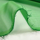 Mousseline 100% soie unie vert menthe changeant vert