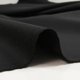 Black wool blend suit fabric