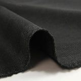 Tissu tailleur laine mélangée fantaisie anthracite fond noir