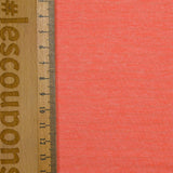 Jersey de polyester rayé orange chiné envers piqué orange fluo