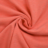 Jersey de polyester rayé orange chiné envers piqué orange fluo