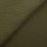 Double gaze brodée pointillisme fond kaki