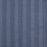 Coton lin rayé Lurex doré fond bleu barbeau