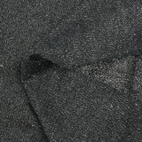 Maille fine Lurex argent fond bleu nuit