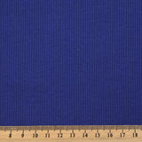 Jersey de coton côtelé bleu roi