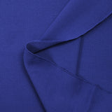 Jersey de coton côtelé bleu roi