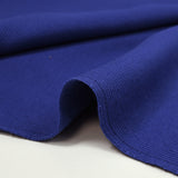 Jersey de coton côtelé bleu roi