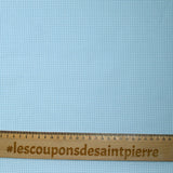 Coton imprimé pied de puce bleu ciel