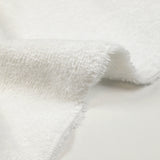 Tissu éponge coton blanc