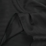 Jacquard polycoton rayé noir