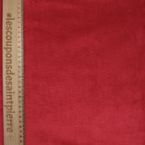 Jersey de velours côtelé tout doux rouge fraise
