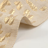 Gold leopard lurex linen and cotton brocade