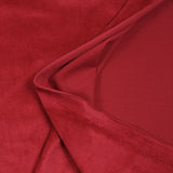 Jersey de velours côtelé tout doux rouge fraise