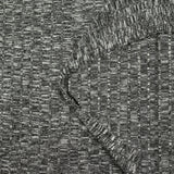 Côte ribbed fine black and white