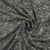 Côte ribbed fine black and white