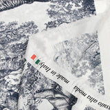 Silk satin printed in the white background jungle