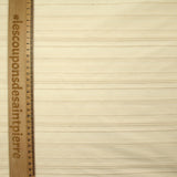 Bengaline polycoton rayée ton sur ton écru naturel