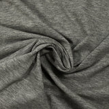 Jersey de coton fin gris chiné