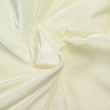 Off-white shiny short-velvet jersey