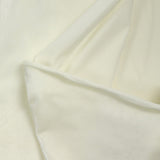 Off-white shiny short-velvet jersey