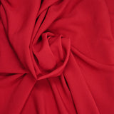 Crêpe polyester Manon rouge coquelicot
