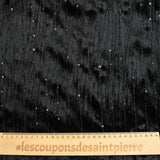 Jersey de terciopelo arrugado con lentejuelas negras
