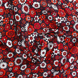 Marguerite rouge estampado algodón de algodón