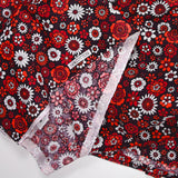 Marguerite rouge estampado algodón de algodón