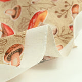 Polycoton imprimé champignon