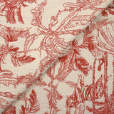 Double Gaze Printed Jouy Jungle Red Fond Ecru