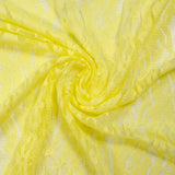 Dentelle polyester Juliette jaune poussin