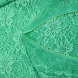 Dentelle polyester Enola vert d'eau