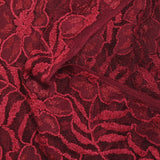 Dentelle polyester Éloise bordeaux