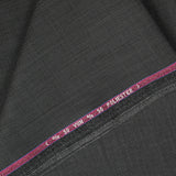 Tela de sastrería de lana elegante en negro y gris