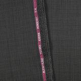 Tela de sastrería de lana elegante en negro y gris