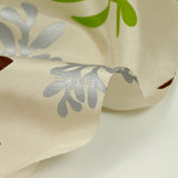 Polyester imprimé nature fond grège