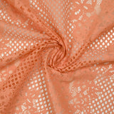 Dentelle polyester Joséphine pêche