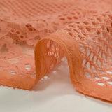 Dentelle polyester Joséphine pêche