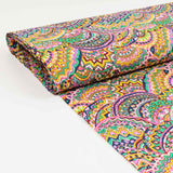 Cotton Liberty ® Newton Green and Pink por metro