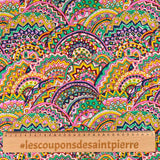 Cotton Liberty ® Newton Green and Pink por metro