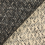 Mixed wool tweed brown and beige loop