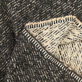 Mixed wool tweed brown and beige loop