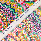 Cotton Liberty ® Newton Green and Pink por metro