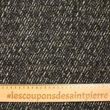 Mixed wool tweed brown and beige loop