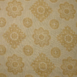 Jacquard 100% lin fleurs de Provence beige