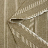 Lin viscose rayé Paula fond taupe