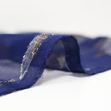 Seda Mousseline Lys Jacquard Tissées Gold and Silver