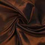 Polyester brillant Margot marron écureuil
