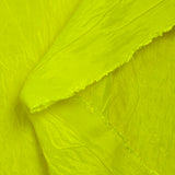 Polyester froissé Sully jaune fluo